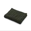 ARAN ISLE Fisherman Cable Knit Throw/Blanket 100% Virgin Wool 70 x 45 Inches (Army Green) view 2