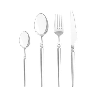 32 Pieces Flatware Silverware Set for 8 Modern Stainless Steel Mirror Finish Tableware Cutlery Set,Utensils Knifes Forks Spoons Set for Home Kitchen Restaurant Wedding,Dishwasher Safe