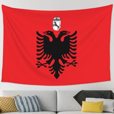 KOSPOGO Unofficial flag of Cham Albanians Tapestry Wall Hanging 90x60 Inch Bedroom Living Room Home Party Banner Decoration Tapestries