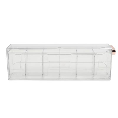 LUCKDANO Versatile Sock Organizer Dividers, Wall Mounted Underwear Storage Boxes for Drawer Closet, Transparent Removable