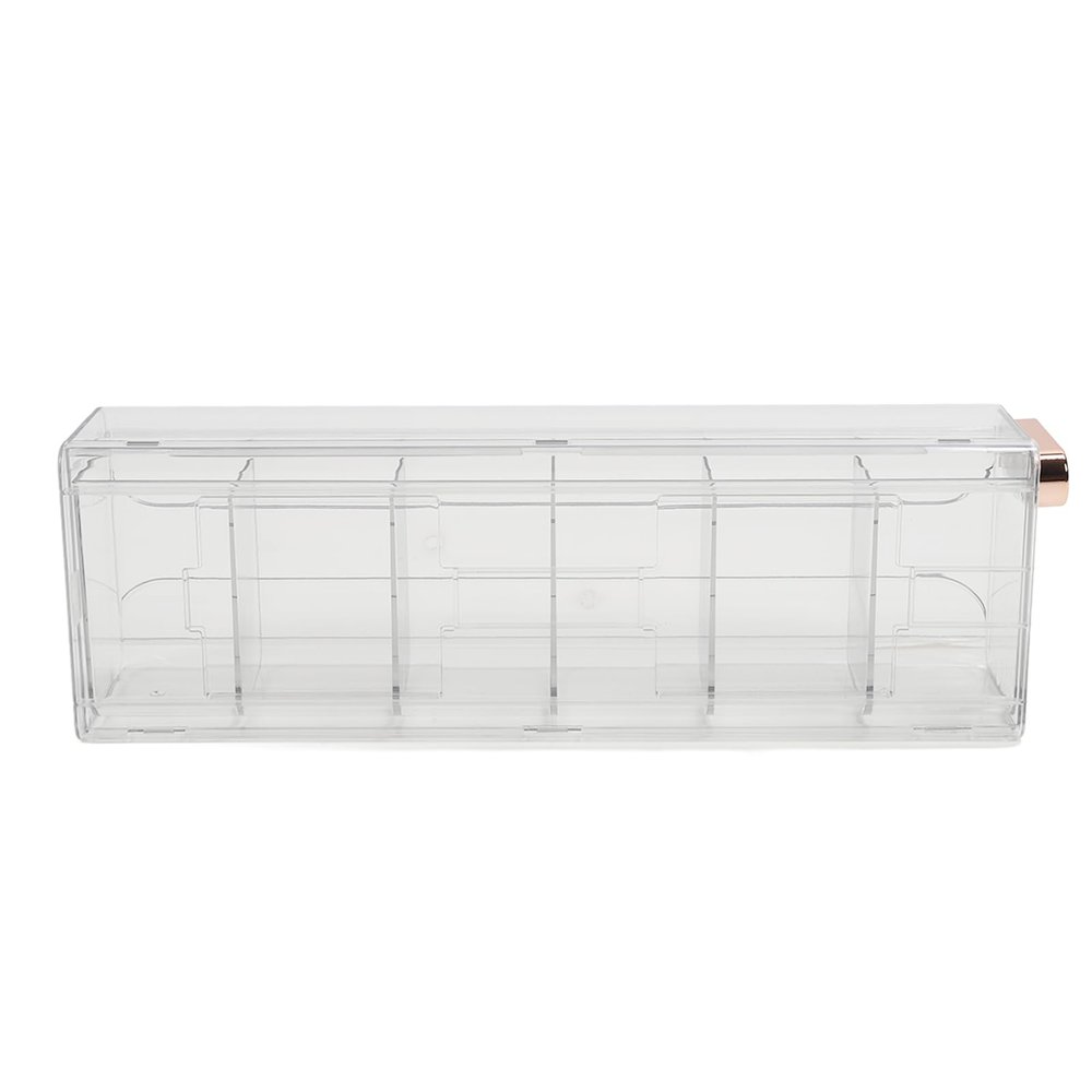 LUCKDANO Versatile Sock Organizer Dividers, Wall Mounted Underwear Storage Boxes for Drawer Closet, Transparent Removable