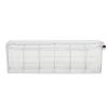 LUCKDANO Versatile Sock Organizer Dividers, Wall Mounted Underwear Storage Boxes for Drawer Closet, Transparent Removable view 1