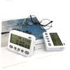 Hemoton 2pcs Double Screen Digital Kitchen Timer Loud Alarm Countdown and Timer for Cooking and Laboratory Use Magnetic Backing No Battery Required White view 2