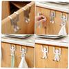 FELTECHELECTR Over Door Hooks for Hanging 4 Pack Metal Coat Hanger Hanger Rack Space Saver Easy Install Stainless Steel view 3