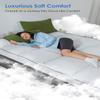 QUEEN ROSE Mattress Topper King Size, Pillow Top Extra Thick Mattress Pad, Soft Baffle Box Overfilled Down Alternative for Back Pain, 4 Corner Straps, White view 3