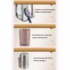 JUSHZ Toothbrush Holder Wall Mounted Toothbrush Holders for Bathroom Tooth Brush Holder Organiser Non Screw with Cups No Drill Self Adhesive Cup Holder Durable Stainless Steel Travel (3.8x7.4cm,Pink) view 4