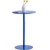 Lonmrrton Blue Cocktail Bar Table | Round Bistro Table Counter Height Pub Table | High Kitchen Dining Table | Metal Coffee End Table Sofa Side Table Snack Table (Size : 60x60x72cm) view 1