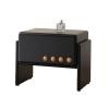 WAOCEO Bed Side Tables Nightstand with 1 Drawers Side Table for Livingroom, Bedside Table with Wood Legs, Modern End Side Table for Bedroom Nightstands (Color : Black) view 1