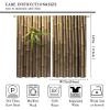 Bamboo 3D Printed Outdoor Curtain Zen Japanese Nature Thermal Insulated Room Darkening Curtains for Living Room Bedroom Drapes 2 Panels 42x45 Inch view 2