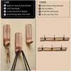 Indian Shelf 3 Decorative Wood Adhesive Wall Hooks No Drill - Arrow Leaf view 4