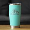 Bevvee I'd Hike That - Insulated Coffee Tumbler Cup with Sliding Lid - Stainless Steel Travel Mug - Cool Hiking Gifts for Hikers - Teal view 2