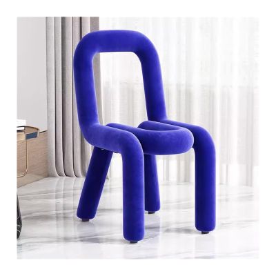 PHLEPS Shaped Vanity Stool, Upholstered Backless Pouf Makeup Stool Creative Dressing Table Stool Household Balcony Leisure Chairs for Makeup Room Or Living Room, Bedroom (Color : Sky Blue, Size : 61