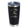 Best Skier On The Mountain - Insulated Coffee Tumbler Cup with Sliding Lid - Stainless Steel Travel Mug - Fun Skiing Gifts and Decor for Skiers - Black view 1