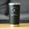 Best Skier On The Mountain - Insulated Coffee Tumbler Cup with Sliding Lid - Stainless Steel Travel Mug - Fun Skiing Gifts and Decor for Skiers - Black view 2