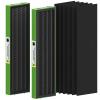FLT4825VO Toxin Clear HEPA Replacement Compatible with AC4825 AC4300 AC4800 AC4900 AC4850, 2 True HEPA Filters & 6 Activated Carbon Pre-Filters, FLT4825VO, Black/Green view 1