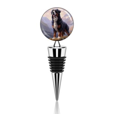 Bernese Mountain Dog Wine Bottle Stoppers Wine Beverage Bottle Stopper Bottle Cover Wine Stoppers For Gifts, Bar, Holiday Party, Wedding