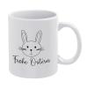 Frohe Ostern Niedliche Kaffeetasse Happy Easter Coffee Lovers Cup, Great Novelty Gift, 11 Oz Tea Cup For Men & Women view 1