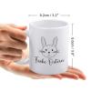 Frohe Ostern Niedliche Kaffeetasse Happy Easter Coffee Lovers Cup, Great Novelty Gift, 11 Oz Tea Cup For Men & Women view 2