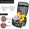 LWDZLHD Daisy Lunch Box Insulated Lunch Bag for Women Portable Lunchbox Leakproof Cooler Tote Bag for Work Camping Office Outdoor view 4