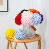 FLORRALIA Fake Pink Hydrangea Artificial Flowers - Faux Silk Hydrangeas Flowers Heads with Stems Real Touch for Home Wedding Party Table Decor(Pink,Pack of 10) view 3