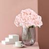 FLORRALIA Fake Pink Hydrangea Artificial Flowers - Faux Silk Hydrangeas Flowers Heads with Stems Real Touch for Home Wedding Party Table Decor(Pink,Pack of 10) view 4