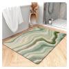 NEVKA Thin Bath Mat, Diatomaceous Earth Shower Mat Nonslip Super Absorbent Quick Drying Bathroom Floor Mat for Kitchen Counter, Green Marble Bathroom Mat Thin Easy to Clean (3x5ft/36x60in/90x150cm) view 1
