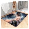 Absorbent Bath Mat, Quick-Drying Bathroom Mats, Living Room Floor Mat, Rubber Non-Slip Bottom, Easy to Clean Bathroom Rugs, Simple Kitchen Doormat (Rectangle Dark Grayish Blue,1.5x2.5ft/18x30in) view 1