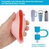26 PCS Water Bottle Accessories, findTop 24 Straw Tip Covers (8mm) and 2 Silicone Cup Bottom Protectors, Compatible with Stanley 40oz Quencher Adventure and Hydroflask Boot 12-24oz view 3