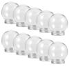 LOGOFUN 10Pcs Clear Plastic Snow Globe Empty Water Globe Making Prop DIY Plastic Ball Bottle with Lid for Christmas Winter Party Supplies - 300ml view 1