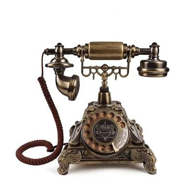 Retro Craftsmanship Audio GuestBook Telephone for Confessional Wedding Birthday Party (Bronze Color)