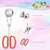 JIANTA Lollipop Cake Pop Treat Bag Set, Meat Baller with Handles + 100 Parcel Bags + 100 Papery Treat Sticks + 100 Metallic Twist Ties, Cake Pops Making Tools for Candies, Chocolates and Cookies view 3