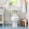 Green Plant Leaves Flowers Toilet Seat Lid Stickers Self-Adhesive Bathroom Wall Stickers Leaf Floral Toilet Lid Decals DIY Removable Waterproof Sticker for Bathroom Cistern Decor Toilet Accessories view 2