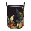 Beautiful Butterfly print Laundry Hamper with Handle Waterproof Collapsible Organizer Baskets Circular Dirty Clothes Organizer Basket Portable Storage Bin for Bathroom Bedroom Dorm view 2