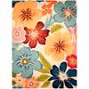 Restoration and Renovation Handmade Wool Floral Area Rug for Living Room | Elegant Flower Garden Design, Soft, Thick and Durable | Bedroom, Dining Room & Home Decor Carpet (6' x 9', Floral J) view 1