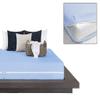 1 Pcs Zipper Fitted Sheet Cal King Size (72X84), 10" Deep Pocket, Brushed Microfiber Super Soft Comfy and Easy to Put, Fitted Sheet Zipper Cal King Size Fitted Sheet - Sky Blue Color view 2