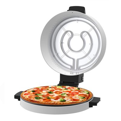 Rushbom Pizza Oven, 2000W Electric Pizza Oven Indoor Portable 12 Inch Indoor Pizza Oven Countertop Pizza Maker Steak Machine Toaster (US Plug 110V)