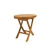 Maykoosh Folding Round Side Table - Portable Teak Table for Patio Garden Balcony - 20 Inch Mini Table view 1