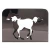 BEIJIALY Horse Napkin Holder, Iron Art Vertical Paper Napkin Holder, Elegant Curved Multifunction Metal Napkin Holder Napkins Dispenser Table Decorations(Silver Black) view 1