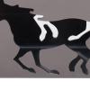 BEIJIALY Horse Napkin Holder, Iron Art Vertical Paper Napkin Holder, Elegant Curved Multifunction Metal Napkin Holder Napkins Dispenser Table Decorations(Silver Black) view 2