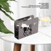 BEIJIALY Horse Napkin Holder, Iron Art Vertical Paper Napkin Holder, Elegant Curved Multifunction Metal Napkin Holder Napkins Dispenser Table Decorations(Silver Black) view 4