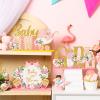 6 Pcs Floral Baby Shower Table Decoration Baby in Bloom Wooden Centerpiece It's a Girl Gender Reveal Table Display with Letters Pink Rose Gold Flower Decor for Girl Birthday Spring Party Nursery Decor view 3