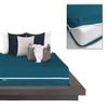 1 Pcs Zipper Fitted Sheet King Size (78X80), 8" Deep Pocket, 100% Microfiber Super Soft Comfy and Easy to Put, Fitted Sheet Zipper King Size Fitted Sheet - Teal Color view 2