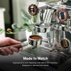 CREMA Coffee Products 58mm Bottomless Naked Portafilter | Compatible with 58mm for E61 | Includes Double Shot Filter Basket | Walnut view 3