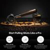 CREMA Coffee Products 58mm Bottomless Naked Portafilter | Compatible with 58mm for E61 | Includes Double Shot Filter Basket | Walnut view 4