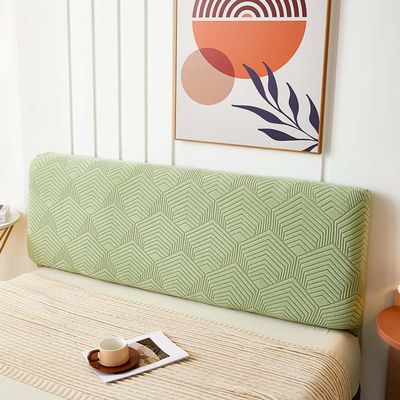 Bed Headboard Slipcover Stretch Velvet Headboard Cover For Double King Sized Single Bed All-Inclusive Jacquard Elastic Headboard Protector Cover Bedside Decoration Protection Dust Cover ( Color : F ,
