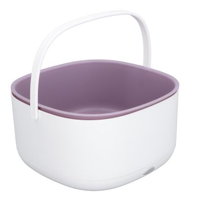 Portable Fruit and Vegetable Cleansing Machine, Large Capacity Electric Fruit Vegetable Washing Basket Double Layer Drainage Fruit Vegetable Washing Basket Ingredient Purifier for Kitchen Food