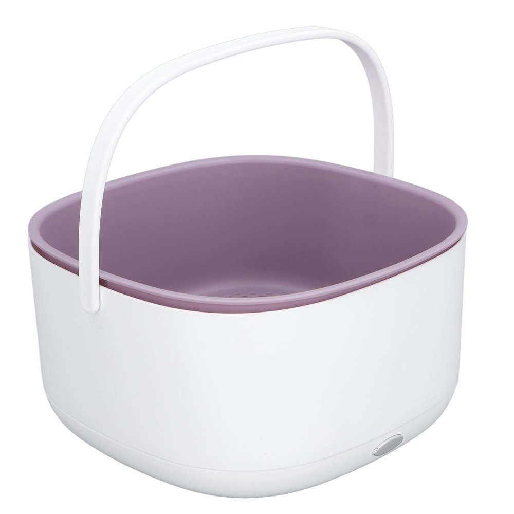 Portable Fruit and Vegetable Cleansing Machine, Large Capacity Electric Fruit Vegetable Washing Basket Double Layer Drainage Fruit Vegetable Washing Basket Ingredient Purifier for Kitchen Food
