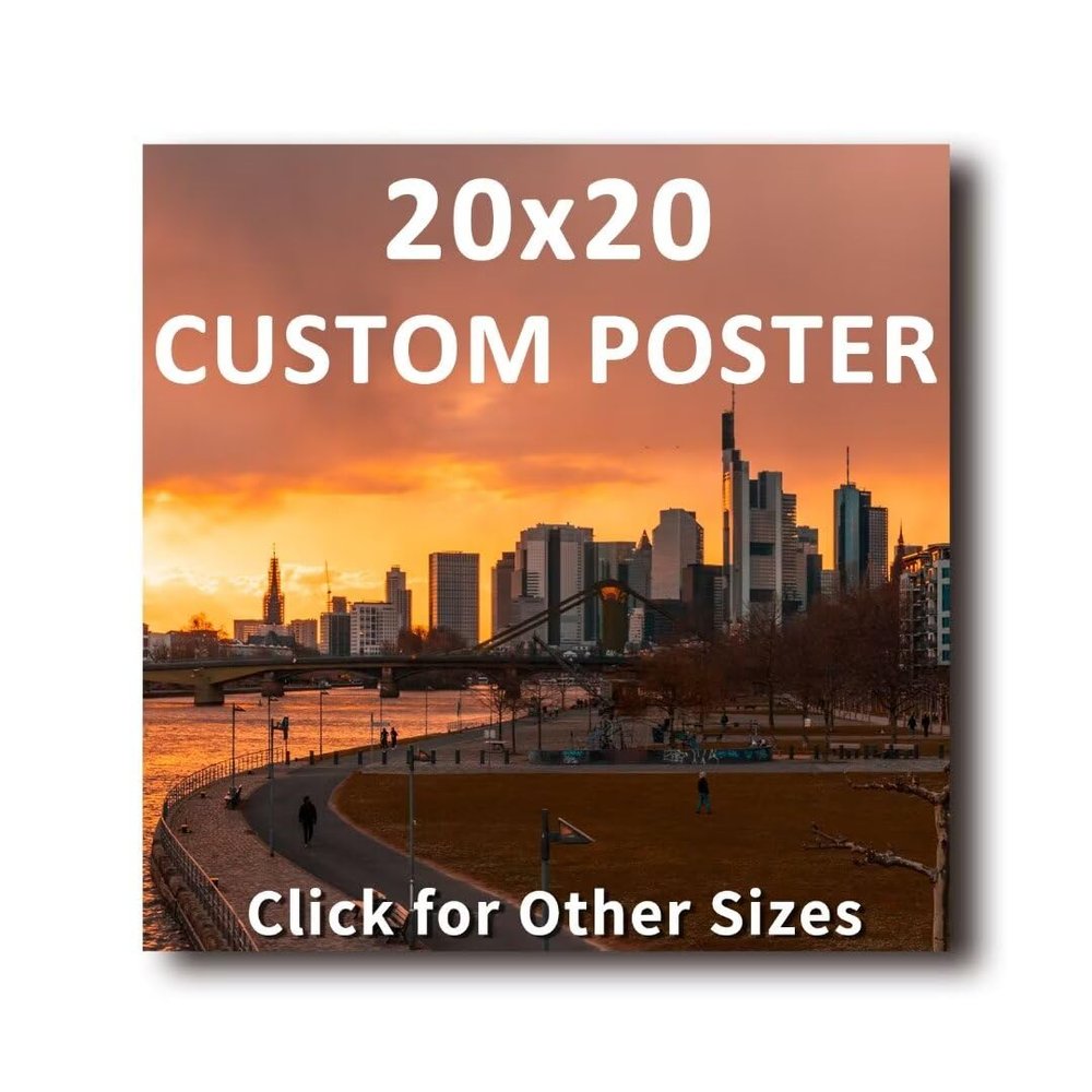 Exenruzl Custom Unframed Canvas Prints with Your Photos - Personalized Picture to Canvas Wall Art - Funny Home Decor - 20x20 inches