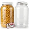 1 Gallon Large Plastic Jars with Lids (2 Pack) - Food Safe & Air Tight - Large Clear Plastic Containers with Lids - Wide Mouth Food Storage Jars - Kitchen & Pantry Organization by Billy Buckskin view 1