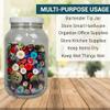 1 Gallon Large Plastic Jars with Lids (2 Pack) - Food Safe & Air Tight - Large Clear Plastic Containers with Lids - Wide Mouth Food Storage Jars - Kitchen & Pantry Organization by Billy Buckskin view 3